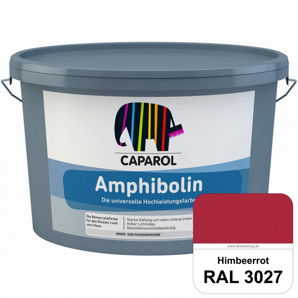 Amphibolin (RAL 3027 Himbeerrot) Universalfarbe auf Reinacrylbasis innen & außen