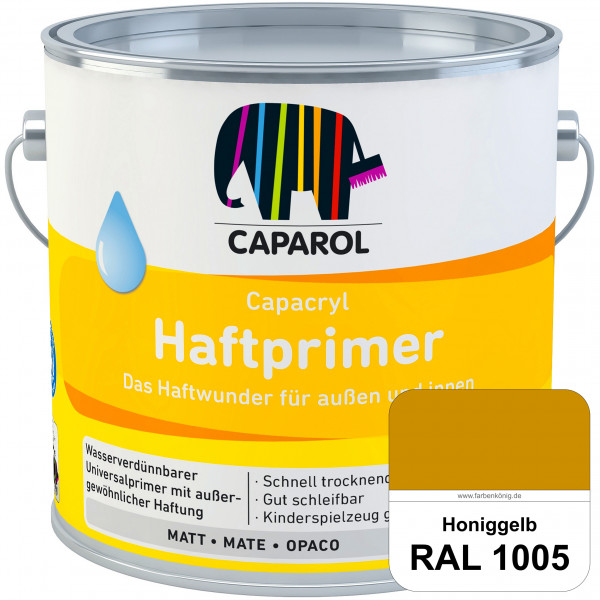 Capacryl Haftprimer (RAL 1005 Honiggelb) Grundierungen Holz, Zink, Hart-PVC, Aluminium, Kupfer (inne