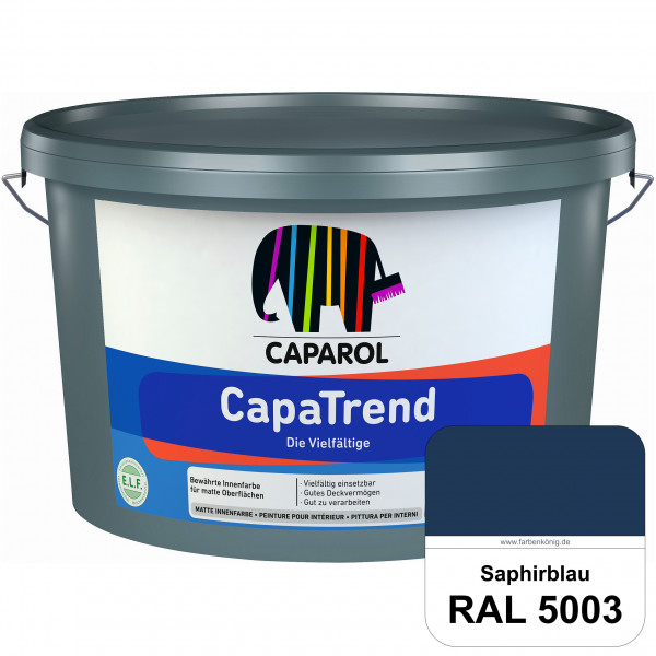 CapaTrend (RAL 5003 Saphirblau) matte hochdeckende Dispersionsfarbe für den Innenbereich