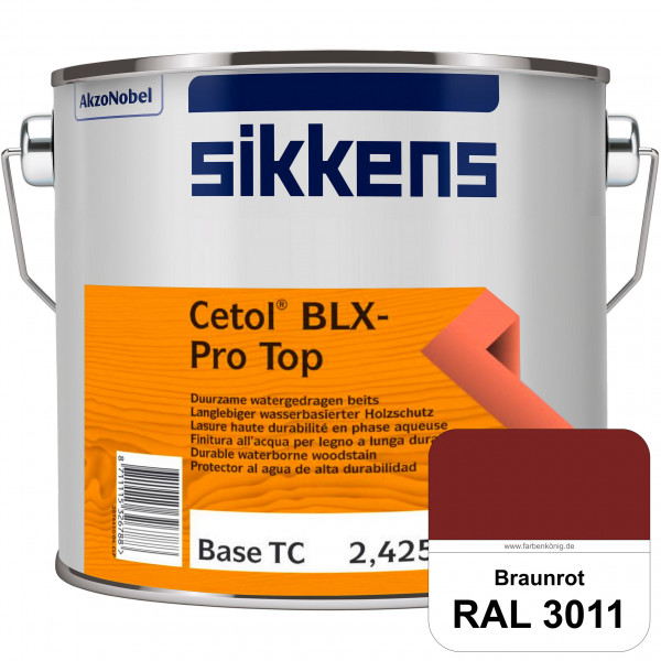 Cetol BLX-Pro Top (RAL 3011 Braunrot) Seidenglänzende & wasserdampfdurchlässige Dickschichtlasur auß