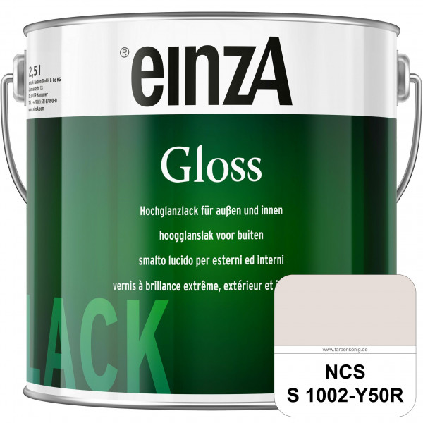 einzA Gloss (NCS S 1002-Y50R) Hochwertiger Alkydharzlack in Premium-Qualität, hochglänzend.