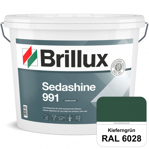 Sedashine 991 (RAL 6028 Kieferngrün) Seidenmatte Innendispersion für hoch strapazierfähige & gut rei