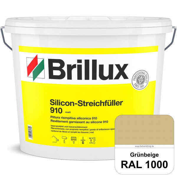 Silicon-Streichfüller 910 (RAL 1000 Grünbeige) Optischen Egalisierung von z.B. Strukturunterschieden