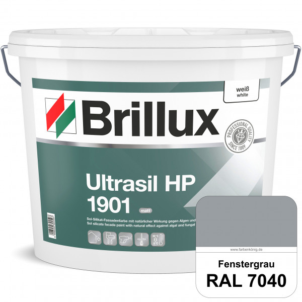 Ultrasil HP 1901 Silikat-Fassadenfarbe (RAL 7040 Fenstergrau) Sol-Silikat-Fassadenfarbe ohne Biozidz