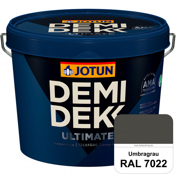 DEMIDEKK ULTIMATE Täckfärg - Deckende Holzfarbe (RAL 7022 Umbragrau)