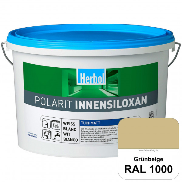 Polarit Innensiloxan (RAL 1000 Grünbeige) Die Mineralmatte mit Super-Flächenwirkung für streiflichte