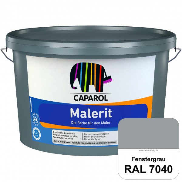 Malerit E.L.F. (RAL 7040 Fenstergrau) matte Innenfarbe für Neu- & Renovierungsanstriche