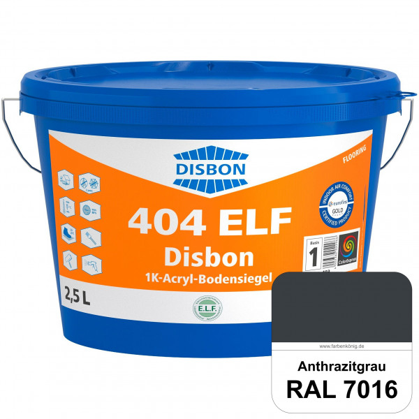 Disbon 404 ELF 1K-Acryl-Bodensiegel (RAL 7016 Anthrazitgrau) 1K PU-verstärkte, emissions- und lösemi
