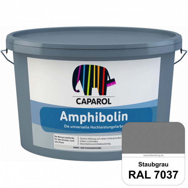 Amphibolin (RAL 7037 Staubgrau) Universalfarbe auf Reinacrylbasis innen & außen