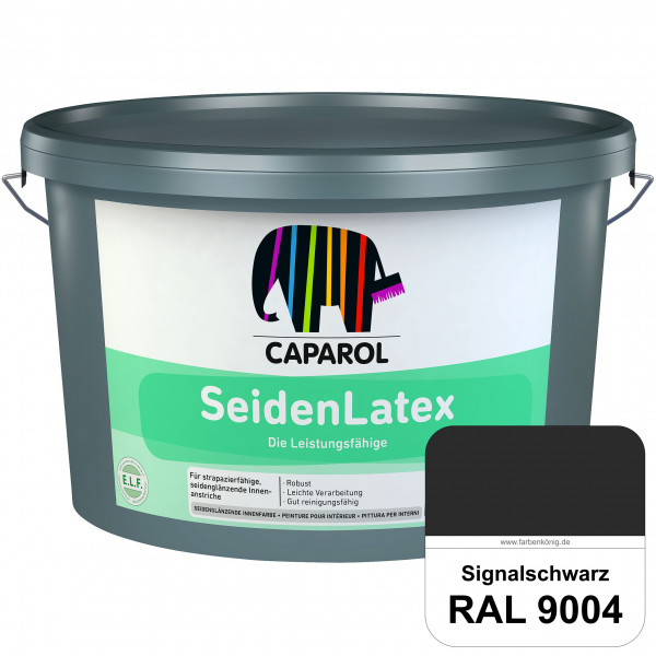 SeidenLatex ELF (RAL 9004 Signalschwarz) strapazierfähige, scheuerbeständige und seidenmatte Latexfa