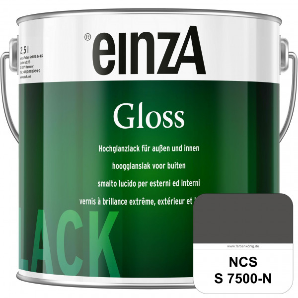 einzA Gloss (NCS S 7500-N) Hochwertiger Alkydharzlack in Premium-Qualität, hochglänzend.