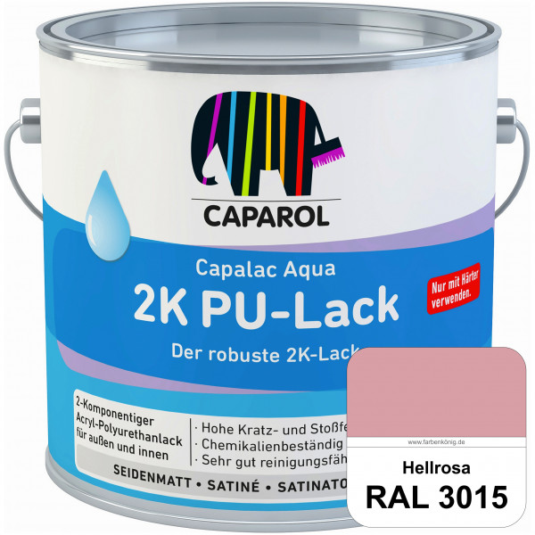 Capalac Aqua 2K PU-Lack (RAL 3015 Hellrosa) chemisch und mechanisch widerstandsfähige Lackierungen