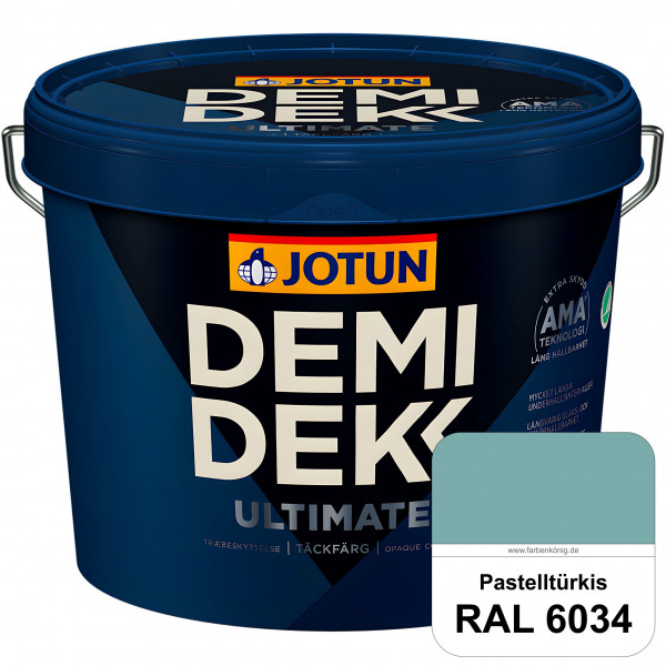 DEMIDEKK ULTIMATE Täckfärg - Deckende Holzfarbe (RAL 6034 Pastelltürkis)