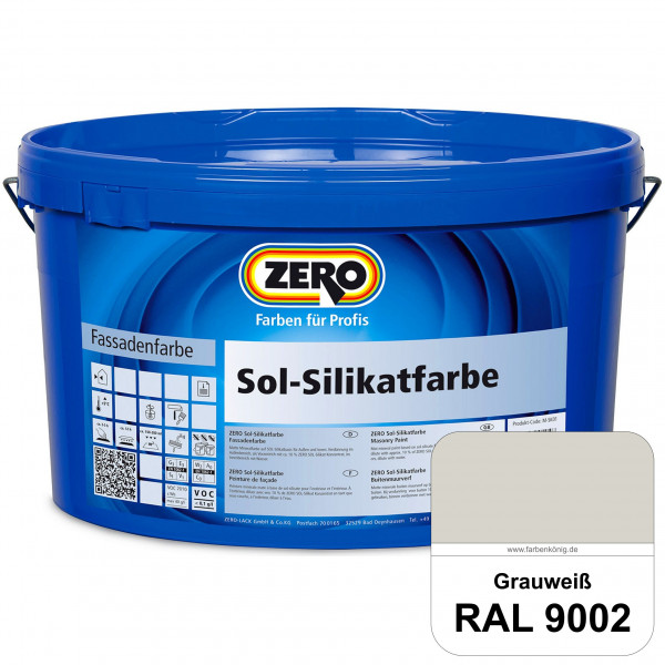 Sol-Silikatfarbe (RAL 9002 Grauweiß)