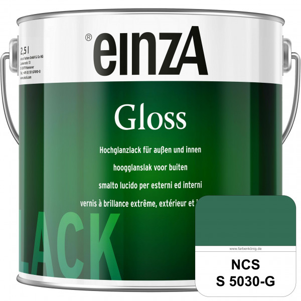 einzA Gloss (NCS S 5030-G) Hochwertiger Alkydharzlack in Premium-Qualität, hochglänzend.