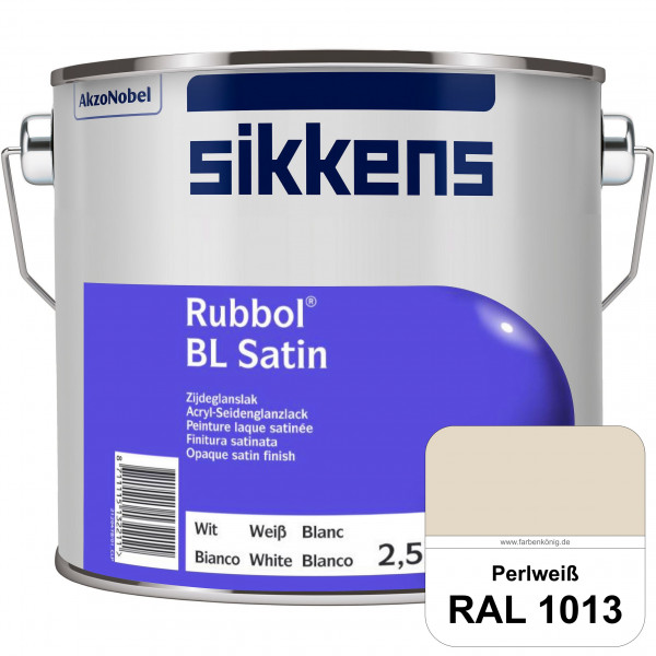 Rubbol BL Satin (RAL 1013 Perlweiß) hochelastischer & seidenglänzender Lack (wasserbasiert) innen &