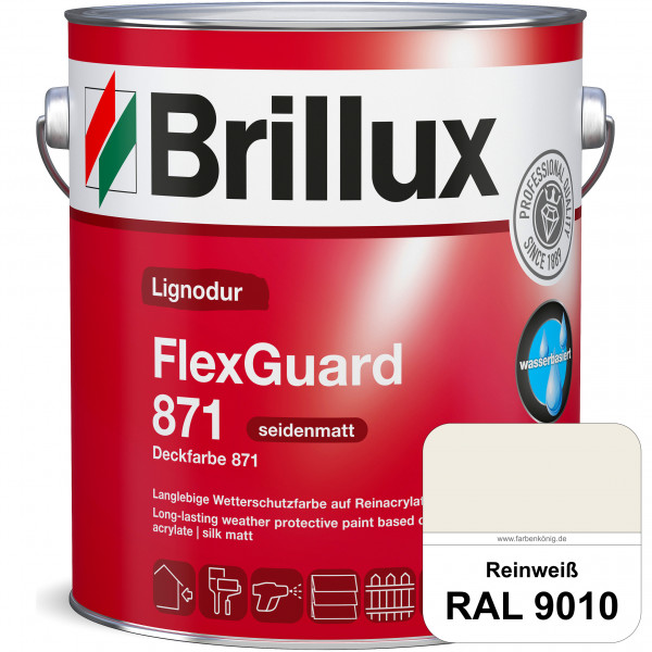 Lignodur FlexGuard 871 (Deckfarbe 871) RAL 9010 Reinweiß