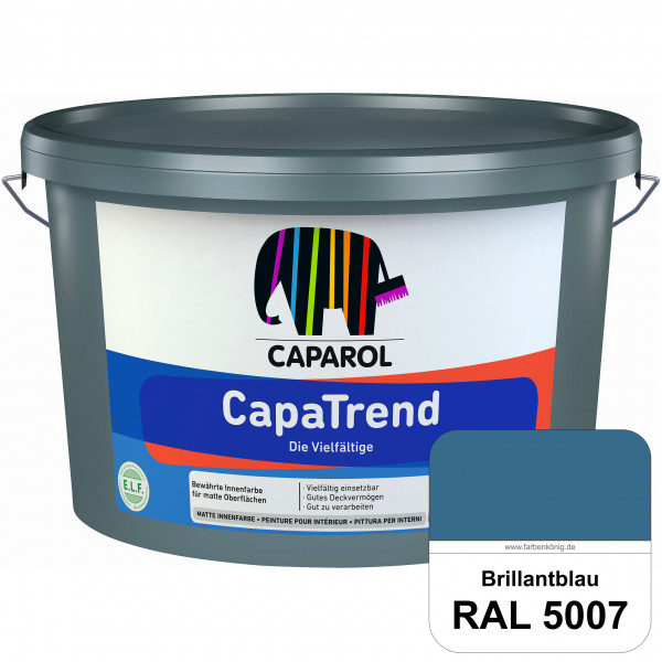 CapaTrend (RAL 5007 Brillantblau) matte hochdeckende Dispersionsfarbe für den Innenbereich