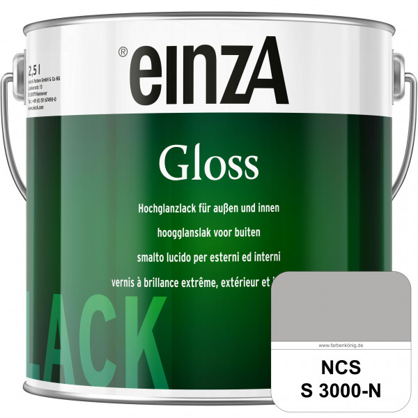 einzA Gloss (NCS S 3000-N) Hochwertiger Alkydharzlack in Premium-Qualität, hochglänzend.