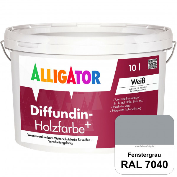 Diffundin-Holzfarbe+ (RAL 7040 Fenstergrau)