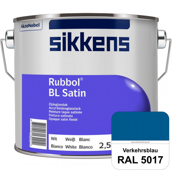 Rubbol BL Satin (RAL 5017 Verkehrsblau) hochelastischer & seidenglänzender Lack (wasserbasiert) inne