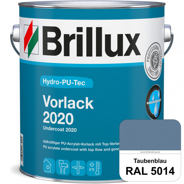 Hydro-PU-Tec Vorlack 2020 (RAL 5014 Taubenblau) hochwertiger Vorlack für grundierte bzw. gespachtelt