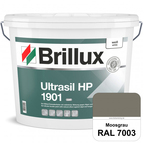 Ultrasil HP 1901 Silikat-Fassadenfarbe (RAL 7003 Moosgrau) Sol-Silikat-Fassadenfarbe ohne Biozidzusä