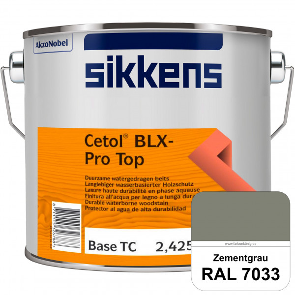 Cetol BLX-Pro Top (RAL 7033 Zementgrau) Seidenglänzende & wasserdampfdurchlässige Dickschichtlasur a