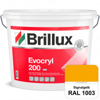 Evocryl 200 (RAL 1003 Signalgelb) Verschmutzungsunempfindliche 100% Reinacrylat Fassadenfarbe