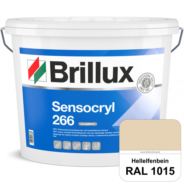 Sensocryl ELF 266 (RAL 1015 Hellelfenbein) stumpfmatte hochwertige Reinacrylat-Innendispersion für A