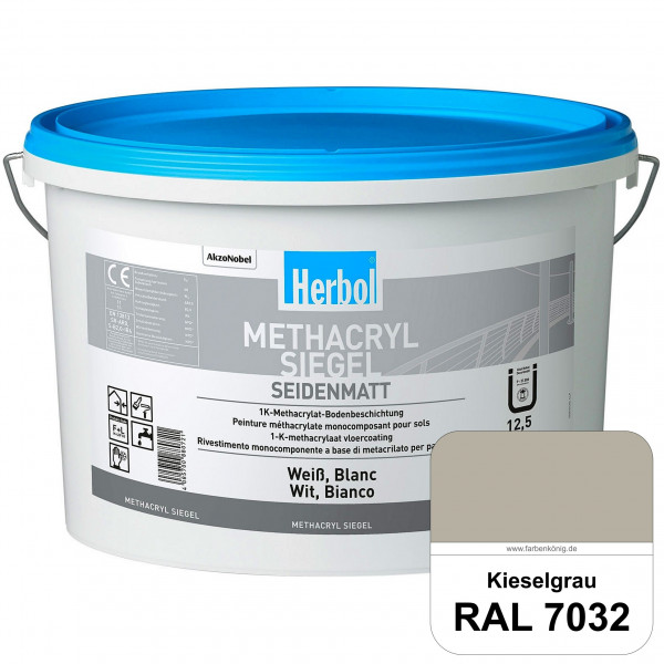 Methacryl Siegel (RAL 7032 Kieselgrau) seidenmatte 1K-Beschichtung Böden (Innen & Außen)