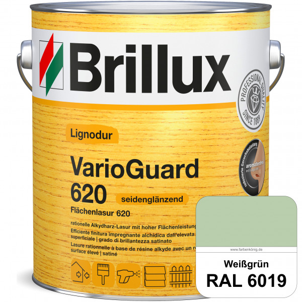 Lignodur VarioGuard 620 (Flächenlasur 620) RAL 6019 Weißgrün