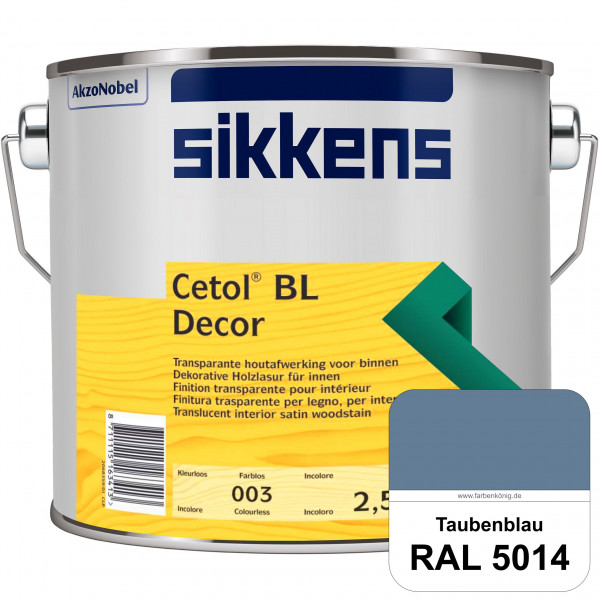 Cetol BL Decor (RAL 5014 Taubenblau) wasserbasierte & seidenglänzende Dünnschichtlasur für innen