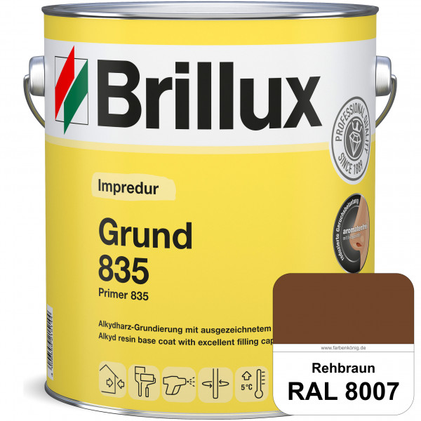 Impredur Grund 835 (RAL 8007 Rehbraun) Grundierung für Laub- und Nadelholz wie Fenstern, Türen etc.