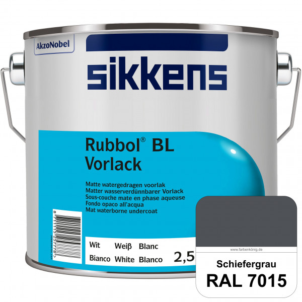Rubbol BL Vorlack (RAL 7015 Schiefergrau) Wasserbasierter, matter & umweltschonender Vorlack (innen)