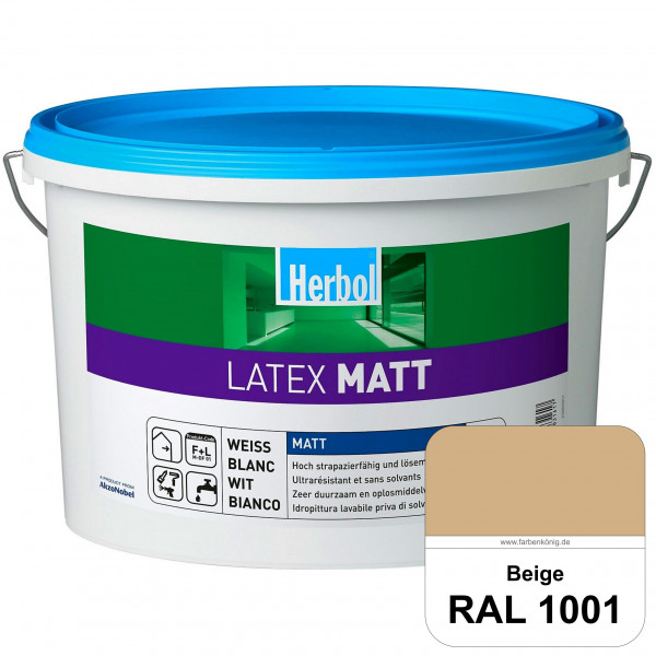 Latex Matt (RAL 1001 Beige) Matte Latexfarbe mit hoher Strapazierfähigkeit