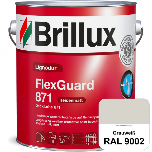 Lignodur FlexGuard 871 (Deckfarbe 871) RAL 9002 Grauweiß