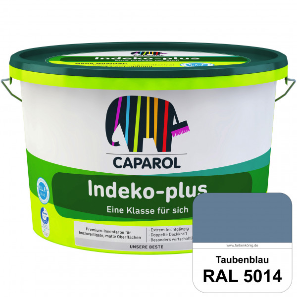 Indeko-plus (RAL 5014 Taubenblau) doppeldeckende matte & hochwertige Innenfarbe