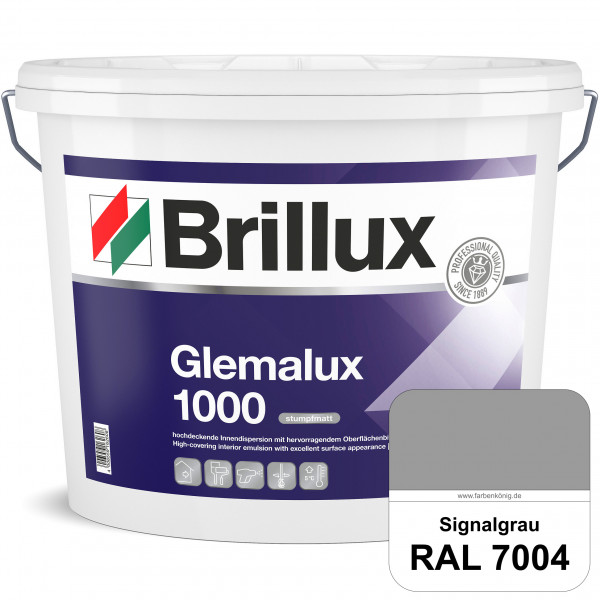 Glemalux ELF 1000 (RAL 7004 Signalgrau) matte und hochdeckende Innenfarbe für perfekte Oberflächen