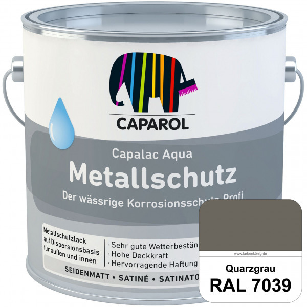 Capalac Aqua Metallschutz (RAL 7039 Quarzgrau) wasserbasierter Korrosionsschutz für Stahl & verzinkt