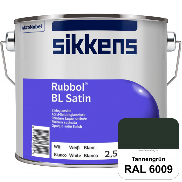 Rubbol BL Satin (RAL 6009 Tannengrün) hochelastischer & seidenglänzender Lack (wasserbasiert) innen