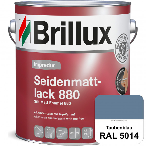 Impredur Seidenmattlack 880 (RAL 5014 Taubenblau) für Holz- oder Metallflächen innen & außen