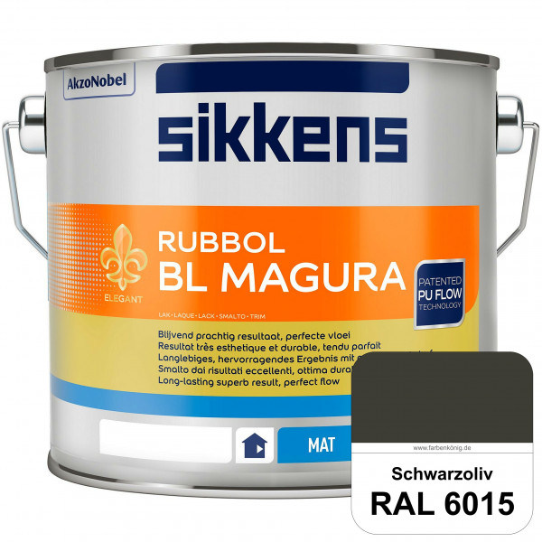 Rubbol BL Magura (RAL 6015 Schwarzoliv) matter PU-Lack (wasserbasiert) innen & außen