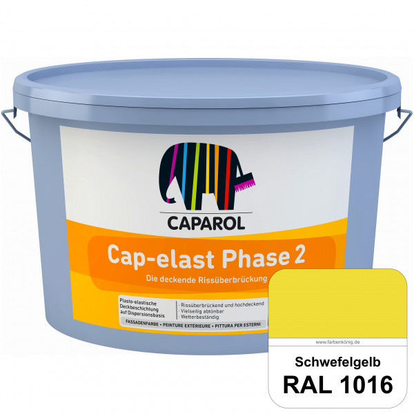 Cap-elast Phase 2 (RAL 1016 Schwefelgelb) Sanierung gerissener Putzfassaden und Betonflächen