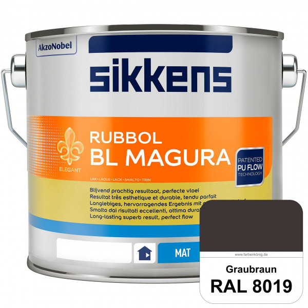 Rubbol BL Magura (RAL 8019 Graubraun) matter PU-Lack (wasserbasiert) innen & außen