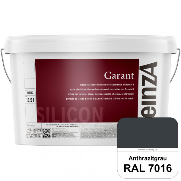 einzA Garant (RAL 7016 Anthrazitgrau) elastische Siliconharz-Fassadenfarbe