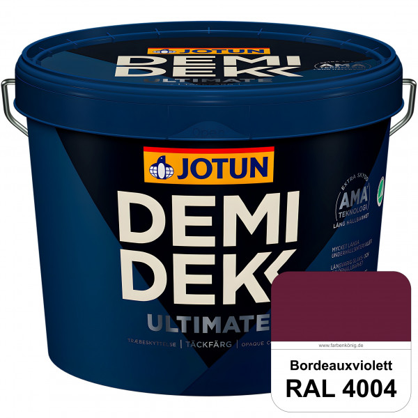 DEMIDEKK ULTIMATE Täckfärg - Deckende Holzfarbe (RAL 4004 Bordeauxviolett)