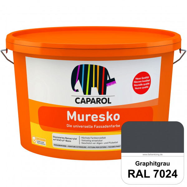 Muresko (RAL 7024 Graphitgrau) Silanisierte Reinacrylat-Fassadenfarbe auf SilaCryl®-Basis