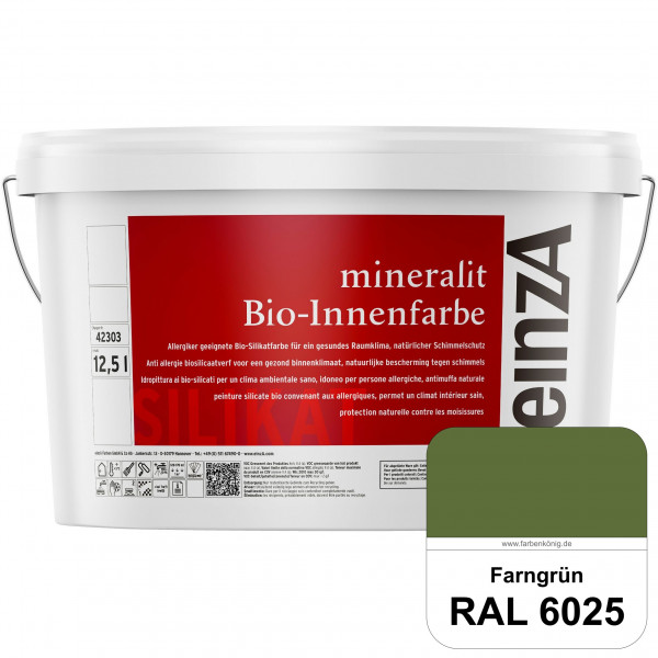 einzA mineralit Bio-Innenfarbe (RAL 6025 Farngrün) Bio-Silikat-Innenfarbe gemäß VOB DIN 18 363