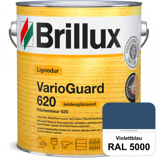 Lignodur VarioGuard 620 (Flächenlasur 620) RAL 5000 Violettblau